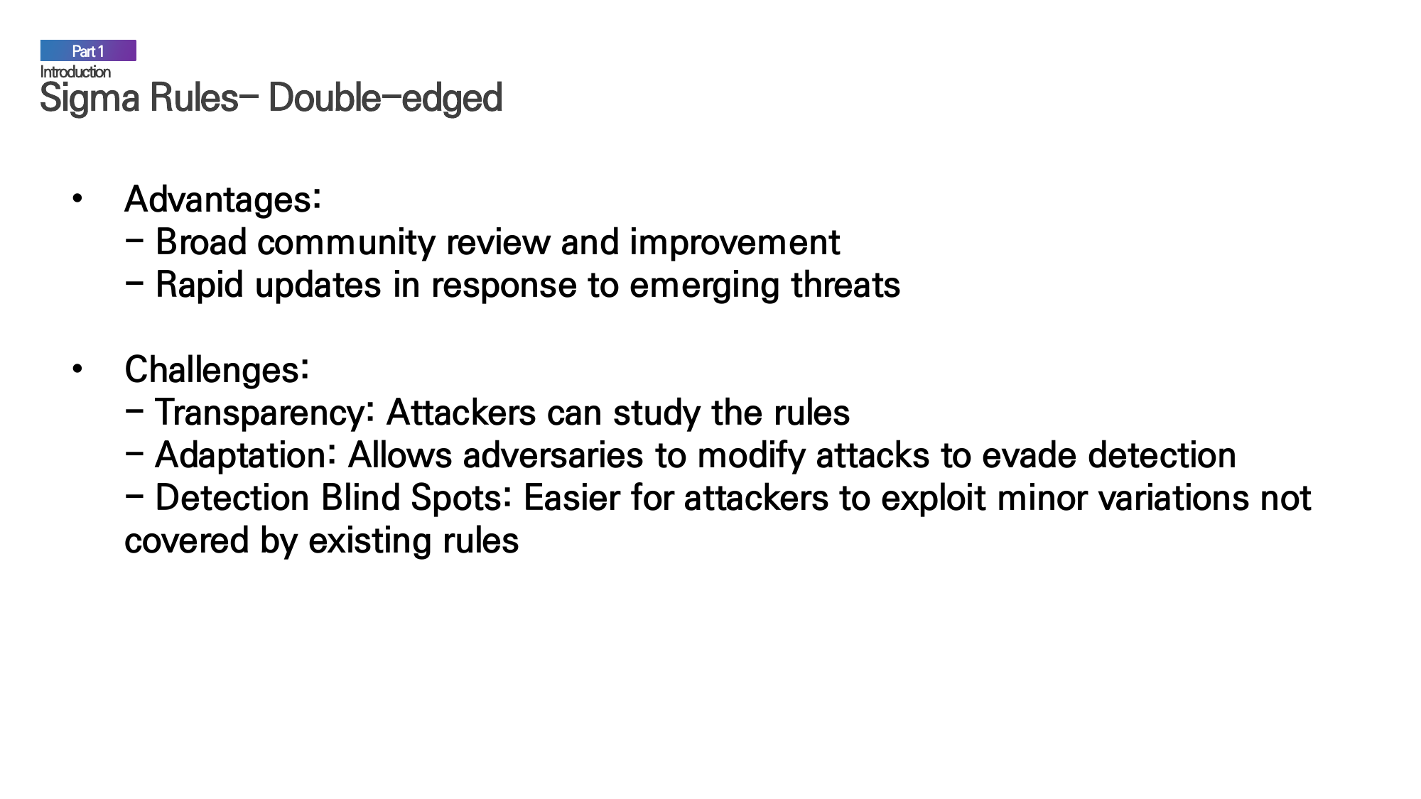 Table showing five evasion techniques with concrete examples of how each can bypass SIEM rules.