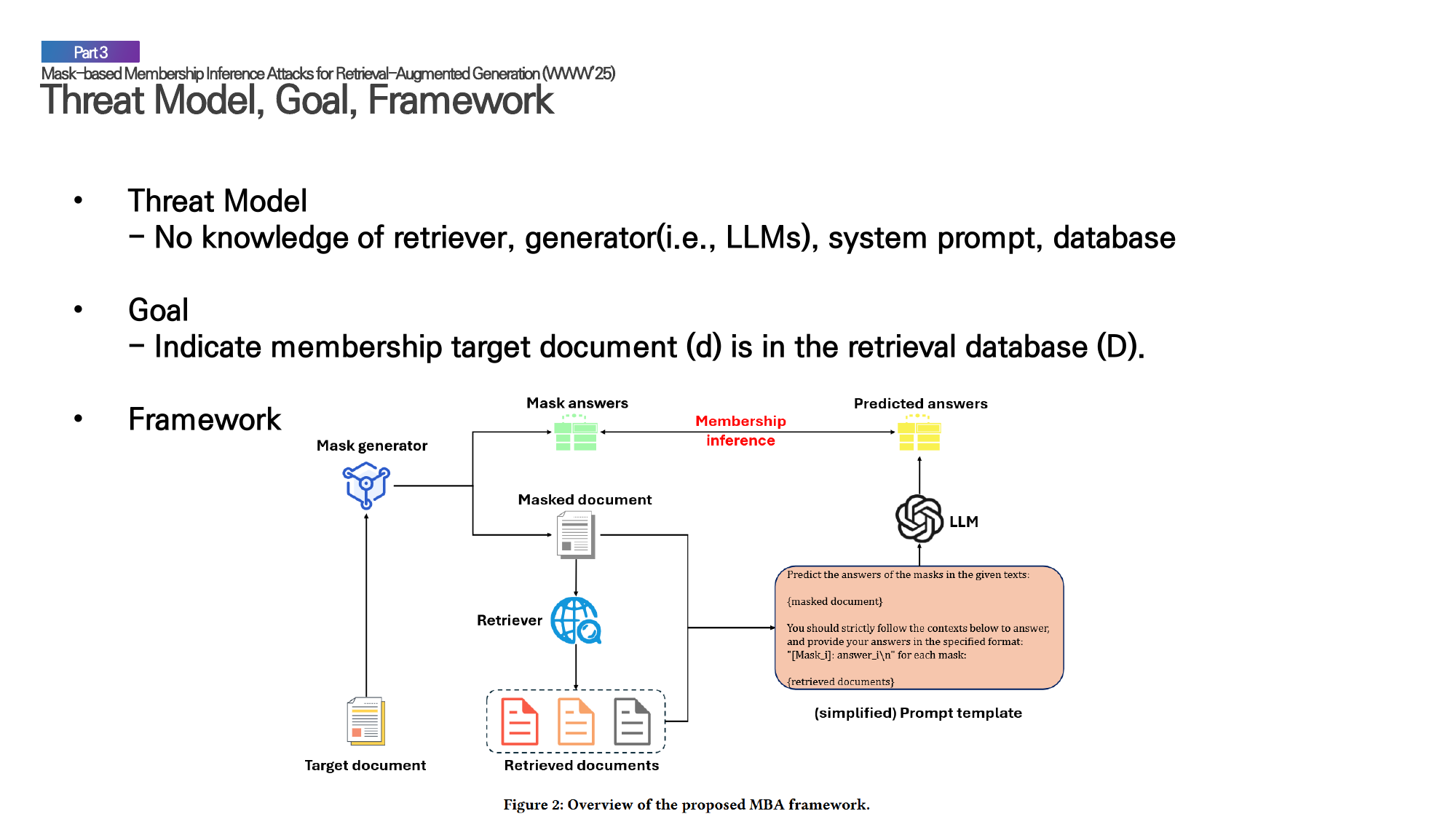 Summary of the three MIA approaches showing their frameworks and key characteristics.